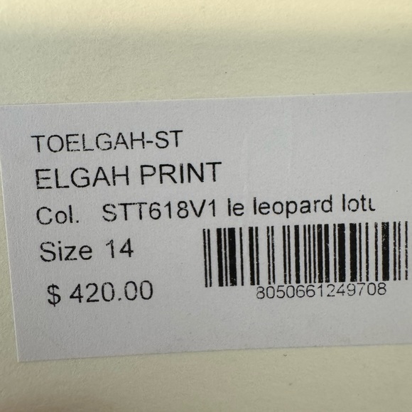 CHIARA BONI Top in Elgah Print Leopard Lotus Made in Italy NWT - Picture 9 of 9